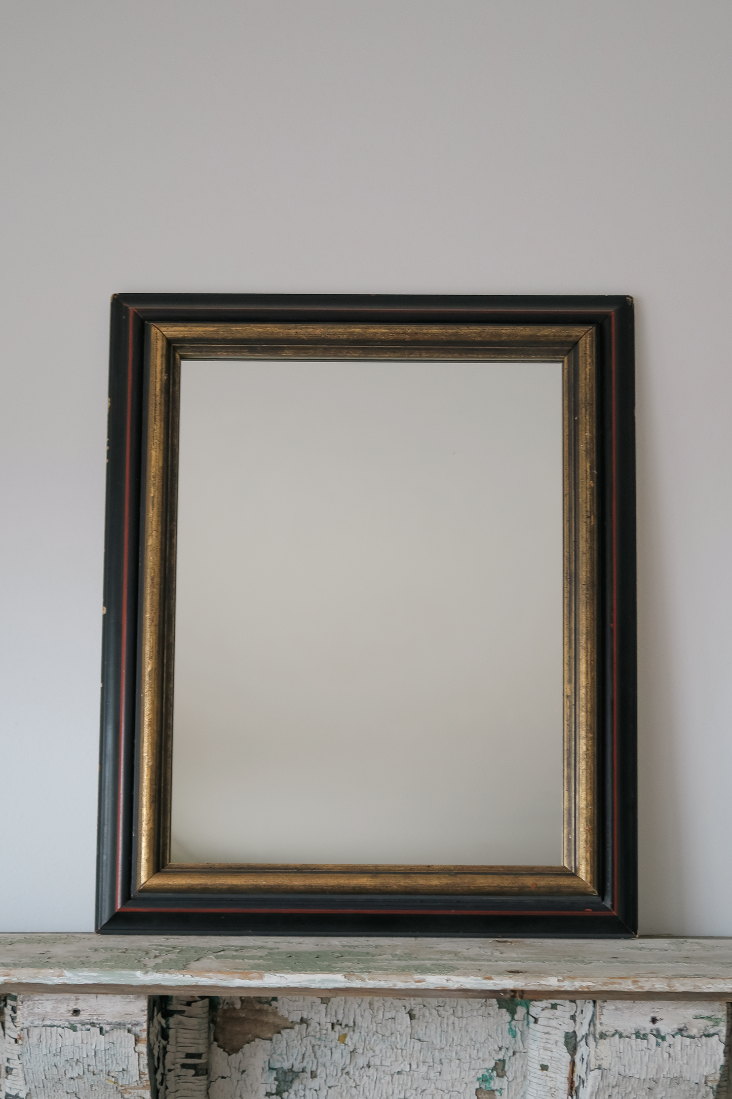 Mirror in Vintage Painted Wood Frame